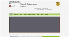 Desktop Screenshot of manjalyinfrastructures.com